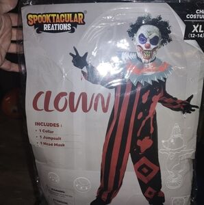 Clown Costume for Kids - Red and Black